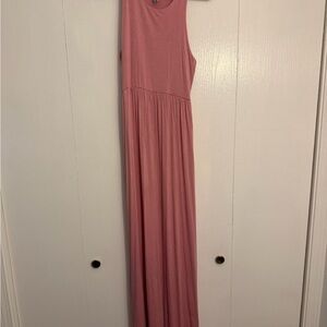 Sleeveless Mauve Maxi Dress